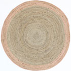Charlie Round Jute Rugs Pearl
