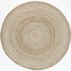 Zorro Round Jute Rugs Silver