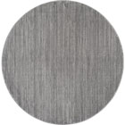 Domenico Modern Plain Round Rugs B066A L.Grey CKM Dover