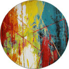 Esatto Modern Round Rugs G522A White Blue
