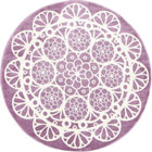 Bambino Round Modern Floral Rugs 15926-55