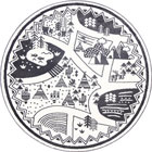 Bambino Round Modern Picture Rugs 15925-960