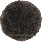Darwin Shaggy Round Rug 236 Black Fume