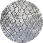 SoHo Moroccan Round Shaggy Rugs 2793A White Light Grey