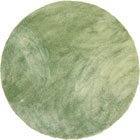 SoHo Plain Round Shaggy Rugs PC00A Green Green