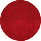 SoHo Plain Round Shaggy Rugs PC00A Cherry Cherry
