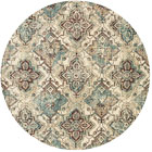 Jasmine Traditional Round Floral Rugs 30-J