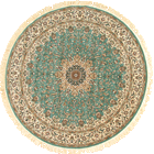 Tehran Traditional Round Rug 750201 Blue