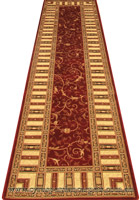 Fantastic Hallway Runner Rug 749 Bordeuax Cream