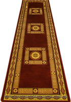 Fantastic Hallway Runner Rug 750 Bordeaux Cream