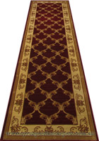 Maacoo Trellis Hallway Runner Rug 954 Red