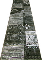 Patchworks Abstract Hallway Runner Rug 2998 Grey