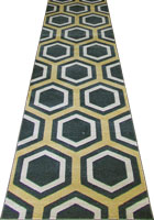 Rizzy Geometric Hallway Runner Rug BF253 D. Grey Cotton
