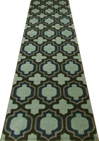 Rizzy Geometric Hallway Runner Rug BF254 Charcoal N. Blue