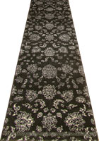 Tricolour Hallway Runner Rug 8810B Fume L. Grey
