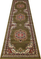 Bello Traditional Hallway Runner Rugs 99 N. Green