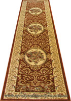 Rovigo Hallway Runner Rug 3528A Rose Rose