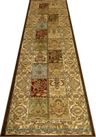 Rovigo Hallway Runner Rug 3810D Brown Brown
