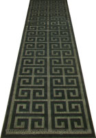 Marco Flatweave Hallway Runner Rug 3286F-Black-Charcoal-LG