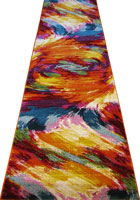 Splendido Modern Abstract Hallway Runner Rugs 4790A-Orange