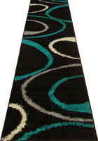 Stella Abstract Shaggy Hallway Runner Rug 1202A-TKZ-SYH