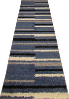 Stella Geometric Shaggy Hallway Runner Rug 174A-PMV-PMV
