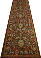 Chicago Traditional Hallway Runner Rug 413A Brown L.Beige