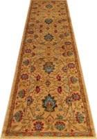 Chicago Traditional Hallway Runner Rug 413A Yellow L.Beige