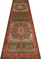 Chicago Traditional Hallway Runner Rug 420A Brown Blue