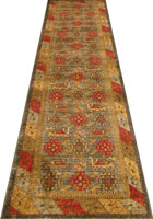 Chicago Traditional Hallway Runner Rug 421A D.Blue L.Beige
