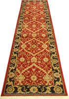 Dallas Hallway Runner Rug 7707G Red Black