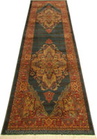 Dallas Hallway Runner Rug 8788A D.Blue Red