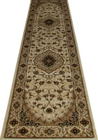 San Diego Traditional Hallway Runner Rugs 2222A Cream Cream