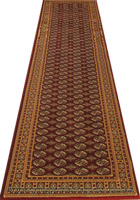 Hereke Hallway Runner Rug Buhara Red