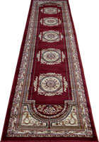 Minnesota Traditional Hallway Runner Rug 2852A Red Cream