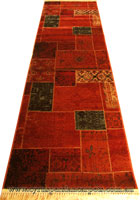 Sicily Hallway Runner Rug 3149 Terra Red