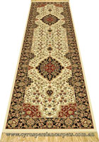 Sydney Hallway Runner Rug 7020A Cream Black