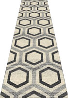 Vintage Hallway Runner Rugs BF253-4246 Cotton Silver
