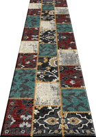 Vintage Hallway Runner Rugs HB150 Multi Multi