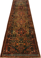 Hamedan Hand Knotted Wool Runner (Size 305 x 90cm)