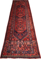Hamedan Hand Knotted Wool Runner (Size 307 x 121cm)