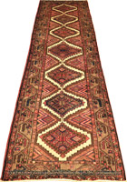 Hamedan Hand Knotted Wool Runner (Size 310 x 78cm)