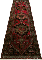 Hamedan Hand Knotted Wool Runner (Size 321 x 111cm)