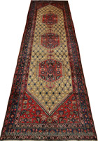 Zabol Hand Knotted Wool Runner (Size 408 x 120cm)