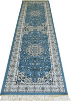 Caspian Persian Wool Hallway Runner Rugs 75056 Blue