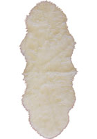 Alaska Faux Sheepskin Shaggy Rugs White
