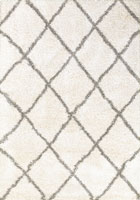 Coco Diamond Pattern Shaggy Rugs 90-W