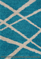 Crown Abstract Shaggy Rug 8818 Aqua Size: 230 x 160cm