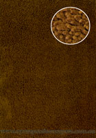 Double Coral Plain Shaggy Rug 15 Brown