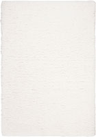 Hudson Plain Shaggy Rugs PC00A Bone Bone